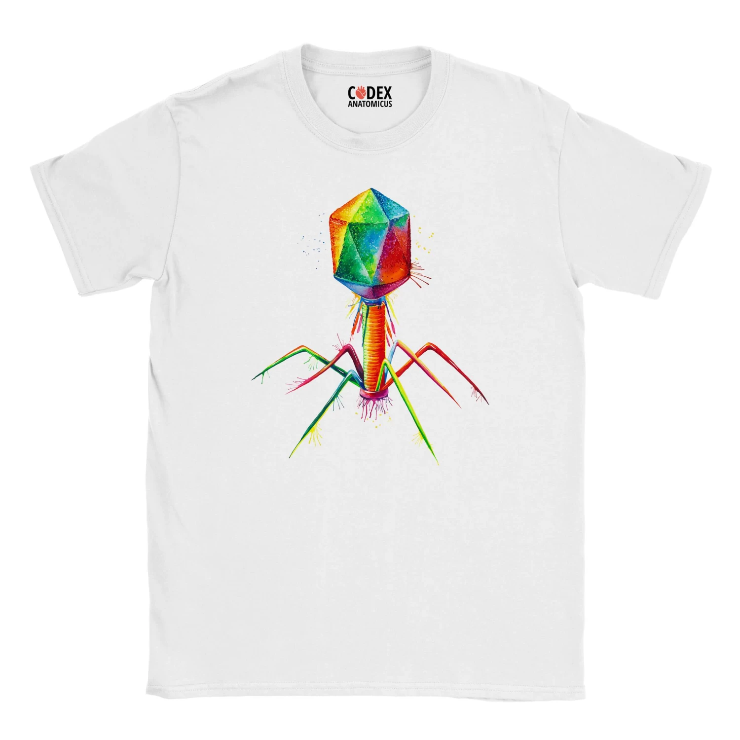 Bacteriophage Unisex T-Shirt - Watercolor 5 Bacteriophage Unisex T-Shirt - Watercolor - Image 3