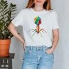 Bacteriophage Unisex T-Shirt - Watercolor -Codex Anatomicus Shop Watercolor Designs Virus 2 t shirt w