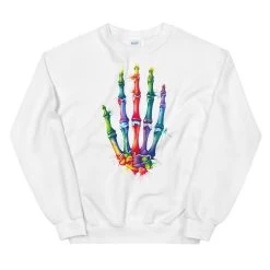 Hand Unisex Sweatshirt - Watercolor 7 Hand Unisex Sweatshirt - Watercolor -Codex Anatomicus Shop mockup 013f70a5