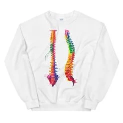 Spine Unisex Sweatshirt - Watercolor -Codex Anatomicus Shop mockup 19e8f9cd