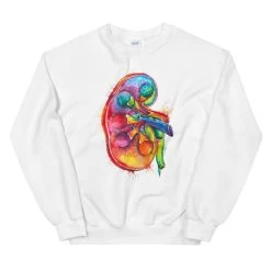 Kidney Unisex Sweatshirt - Watercolor 7 Kidney Unisex Sweatshirt - Watercolor -Codex Anatomicus Shop mockup 2298374c