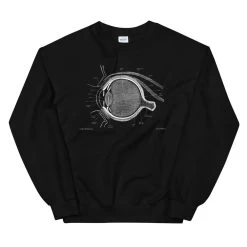 Eye Unisex Sweatshirt - Chalkboard -Codex Anatomicus Shop mockup 3d493156