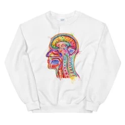 Head Section Unisex Sweatshirt - Watercolor 7 Head Section Unisex Sweatshirt - Watercolor -Codex Anatomicus Shop mockup b9a6da26