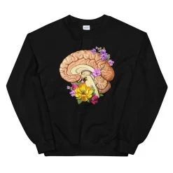 Brain II Unisex Sweatshirt - Floral 10 Brain II Unisex Sweatshirt - Floral -Codex Anatomicus Shop mockup c07f0f13