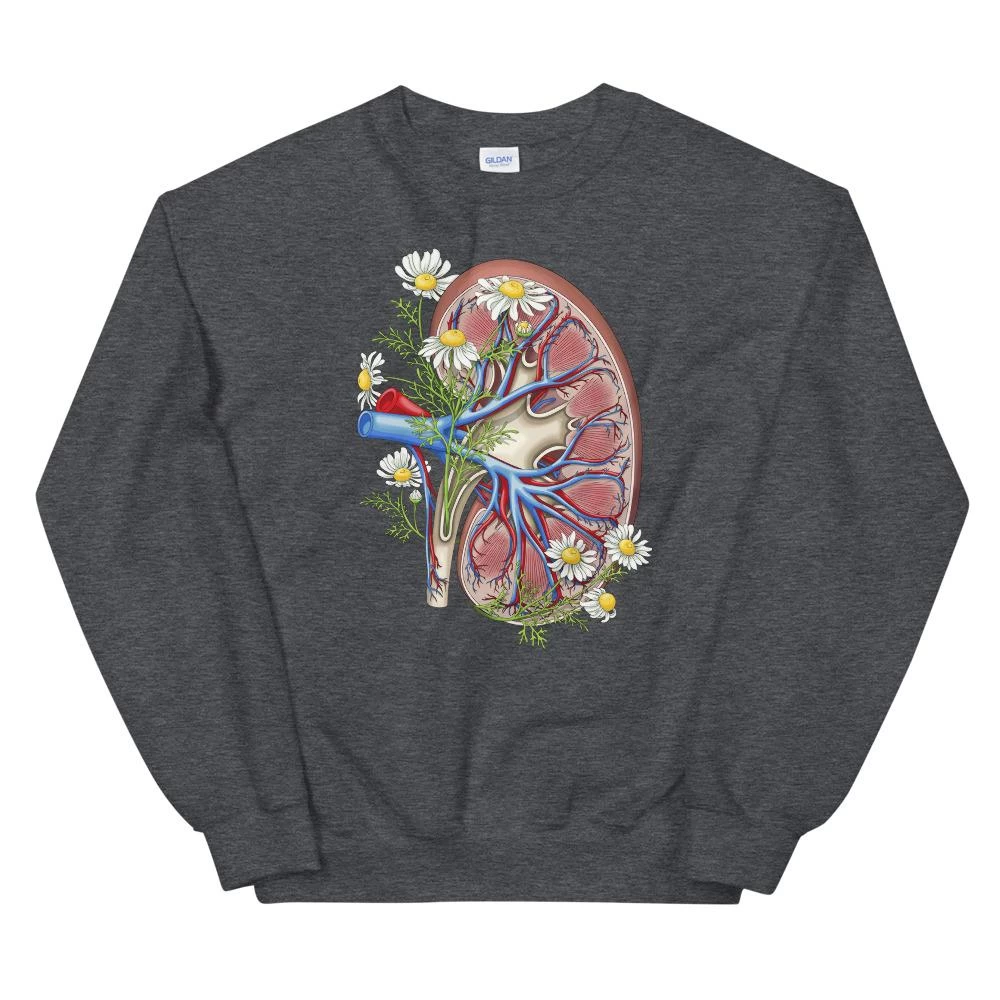 Kidney Unisex Sweatshirt - Floral 6 Kidney Unisex Sweatshirt - Floral - Image 4