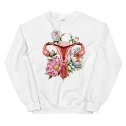 Uterus Unisex Sweatshirt - Floral -Codex Anatomicus Shop mockup ce463672