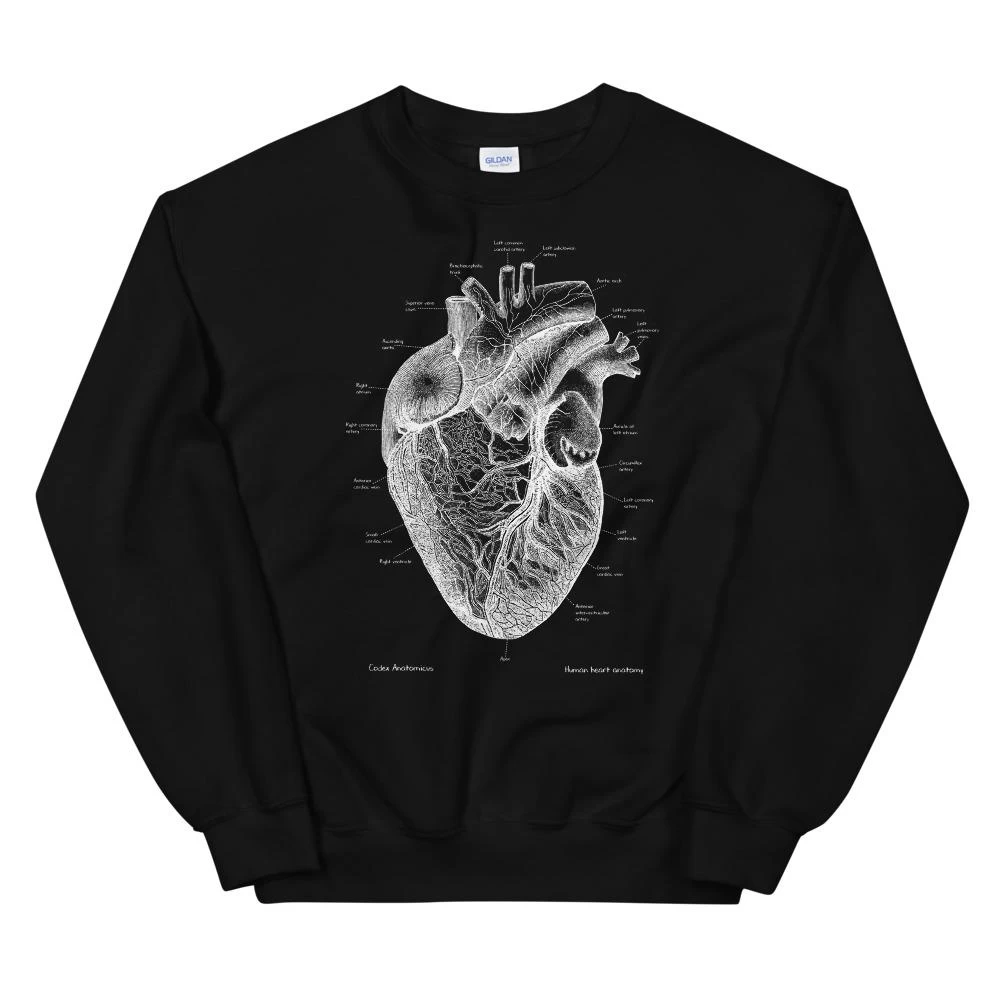 Heart I Unisex Sweatshirt - Chalkboard 5 Heart I Unisex Sweatshirt - Chalkboard - Image 3