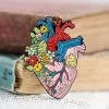 Heart With Flowers - Enamel Pin 1 Heart With Flowers - Enamel Pin -Codex Anatomicus Shop pin1 1